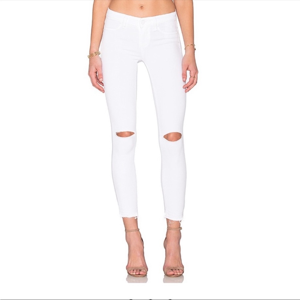 PAIGE Verdugo Ankle Jeans in White